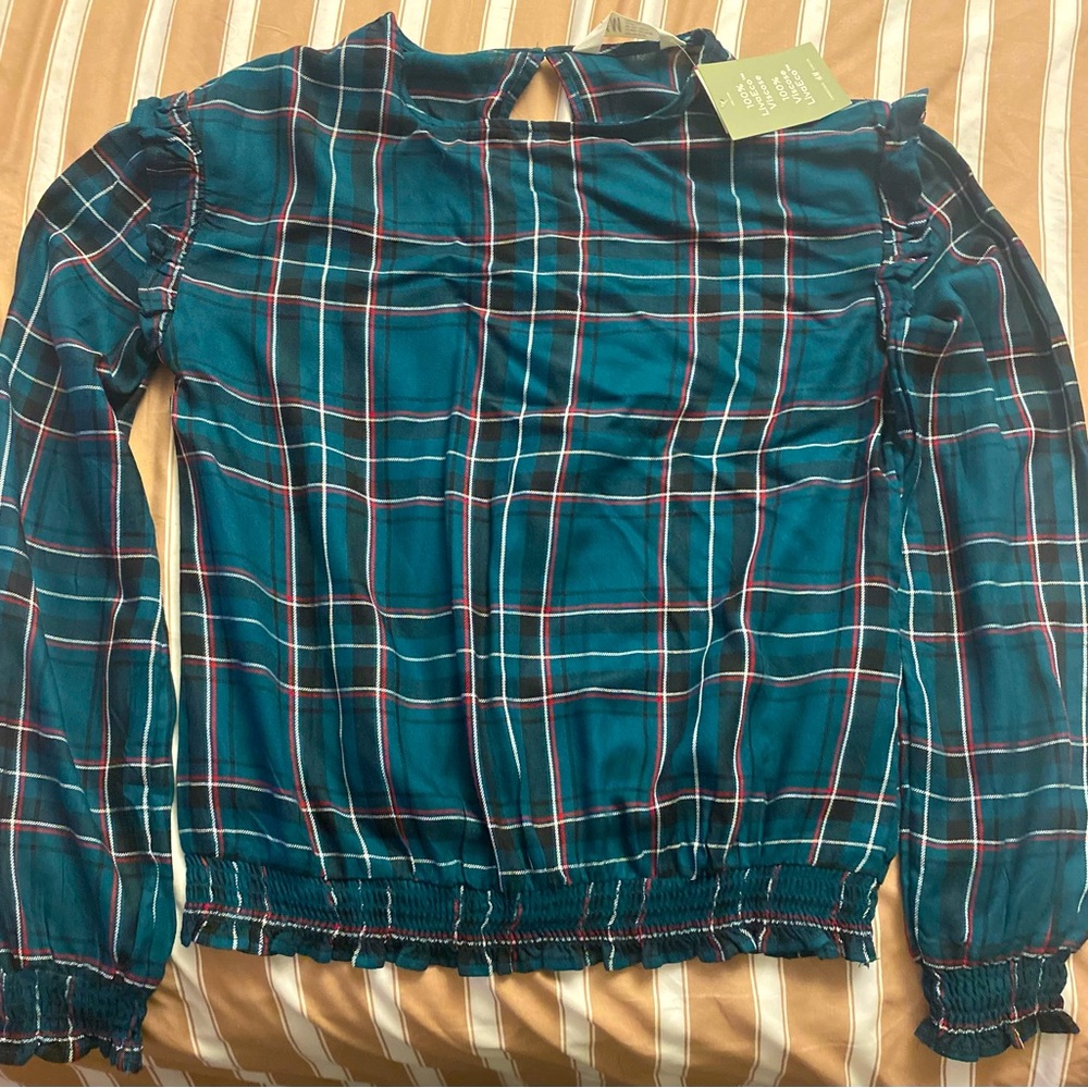 Girl’s H&M plaid long sleeve shirt!